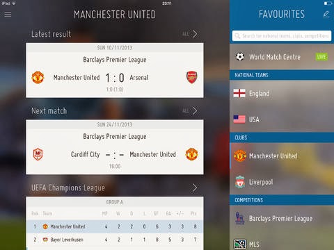 FIFA App Android for footbal fans