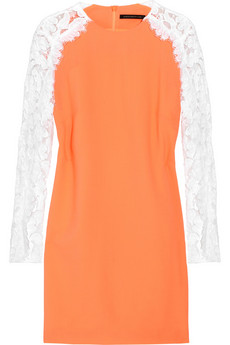 CHRISTOPHER KANE LACE SLEEVE DRESS