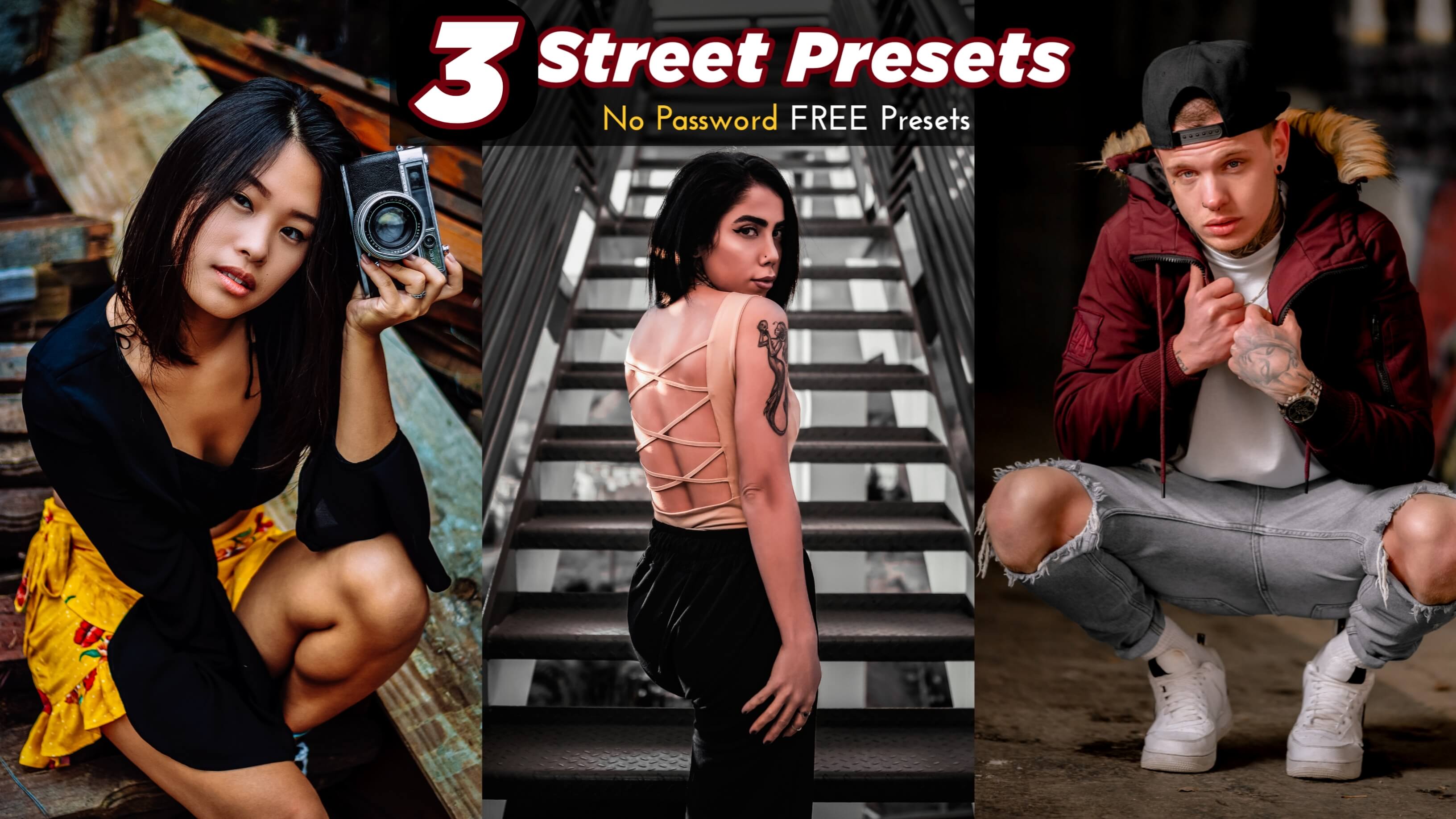 Top 3 Street Lightroom Presets Collection, Best 3 Street Lightroom Presets, Free Lightroom Presets, Street Lightroom Presets Free, Free Presets