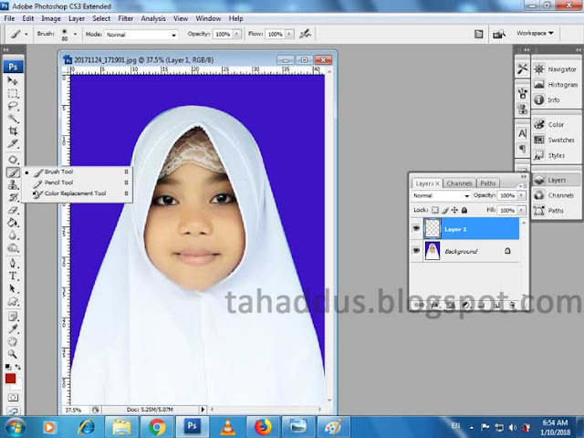 Cara mudah memerahkan bibir menggunakan photoshop