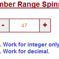 Number Range Spinner in Angular JS 