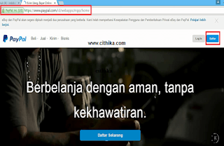 cara daftar paypal terbaru 1
