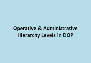 Operative & Administrative Hierarchy Levels in DOP