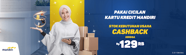 #Ralali - #Promo Cashback 129K Belanja Kebutuhan Usaha Pakai Kartu Kredit Mandiri (s.d 30 Sept 2019)