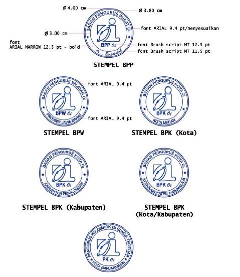 BADAN PENGURUS WILAYAH SULAWESI SELATAN: Contoh Stempel