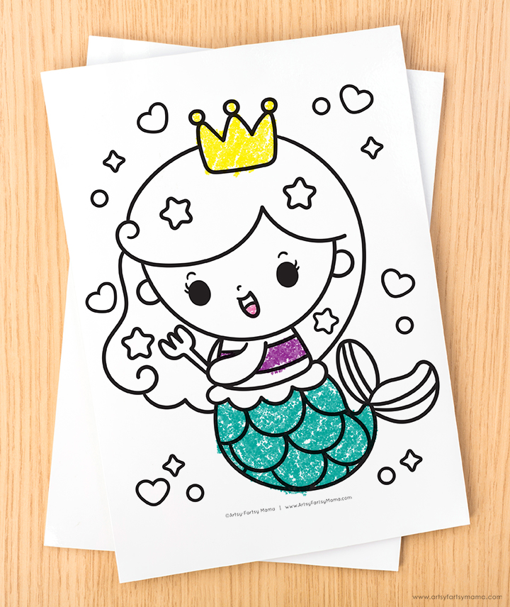 Free Printable Mermaid Coloring Pages