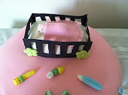 Girl Baby shower Cake. This cake for my friend suprise baby shower party. (girl baby shower)