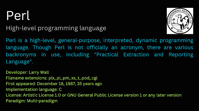 Exploring the Perl Programming Language