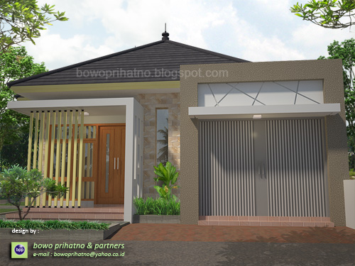 bowo prihatno partners Desain Rumah  Toko  Dua Muka