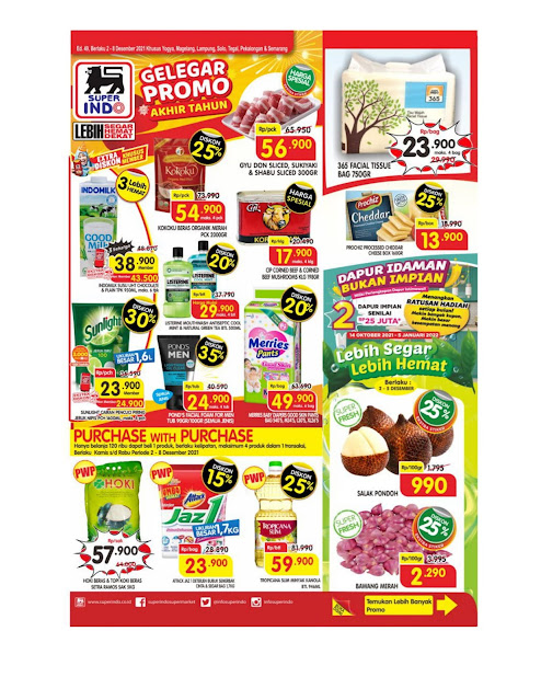 Katalog Super Indo Super Hemat 2 sampai 8 Desember 2021 Yogyakarta, Lampung, Magelang, Solo, Tegal, Pekalongan, Semarang