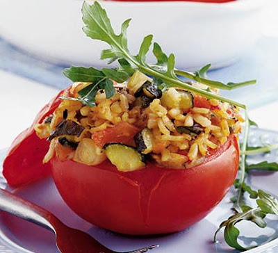 Health Maange More Corn Stuffed Tomatoes by FoodFood