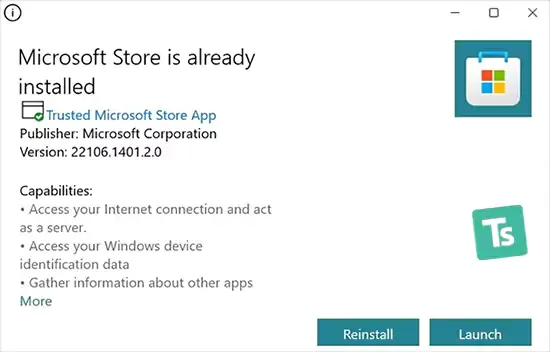 تثبيت Microsoft Store على Windows 11