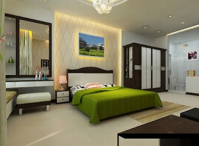 Phòng ngủ hiện đại với cách thiết kế nội thất hài hòa, sang trọng