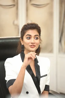 Pooja Hegde Stills At Ala Vaikunthapurramuloo Sucess Interview