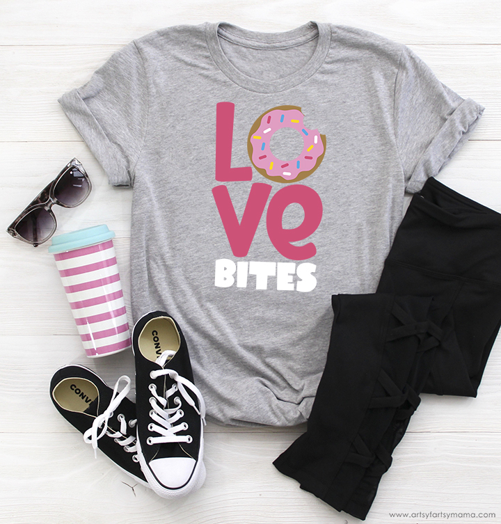 "Love Bites" Shirt with Free Valentine's Day Cut Files