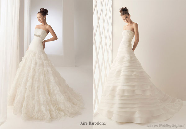 AIRE BARCELONA WEDDING GOWNS 2011 COLLECTIONS
