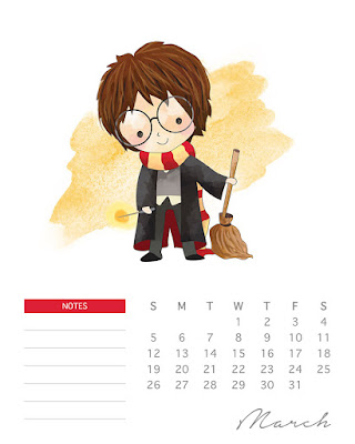 Calendrier harry potter