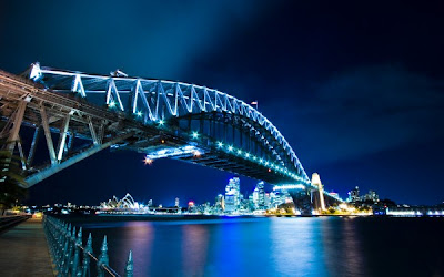 Sydney Night Harbour Wallpaper