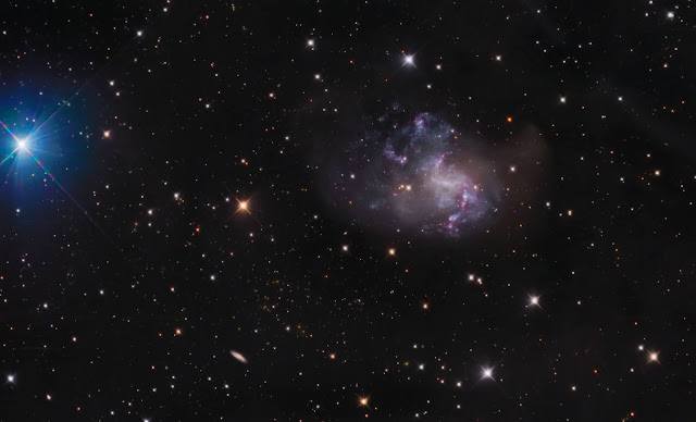 NGC 1313 - the Topsy Turvy Galaxy imaged on ATEO-3 by Franck Jobard and processed by Utkarsh Mishra.