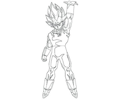 Desenhos de Vegeta Para Colorir