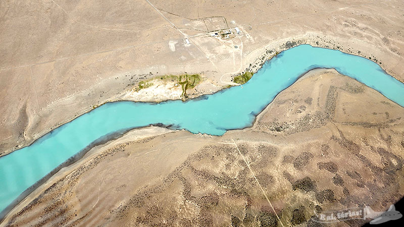 Rio Santa Cruz - chegando em El Calafate