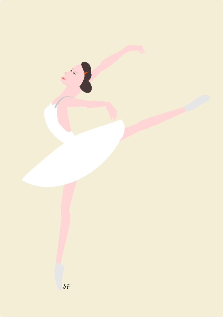 ballerina flower card