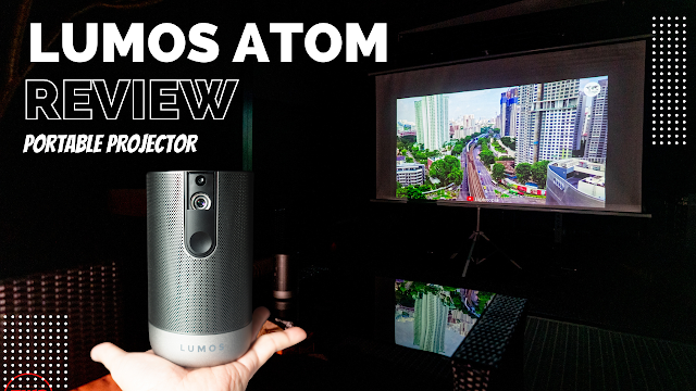 LUMOS ATOM Review - Powerful and Portable Projector for Indoor and Outdoor!