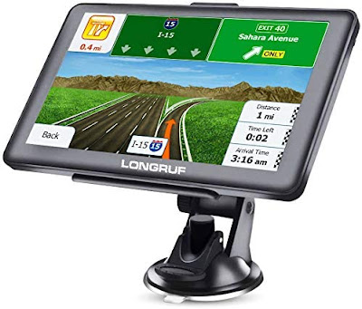 LONGRUF 7 Inch Touch Screen GPS Navigation