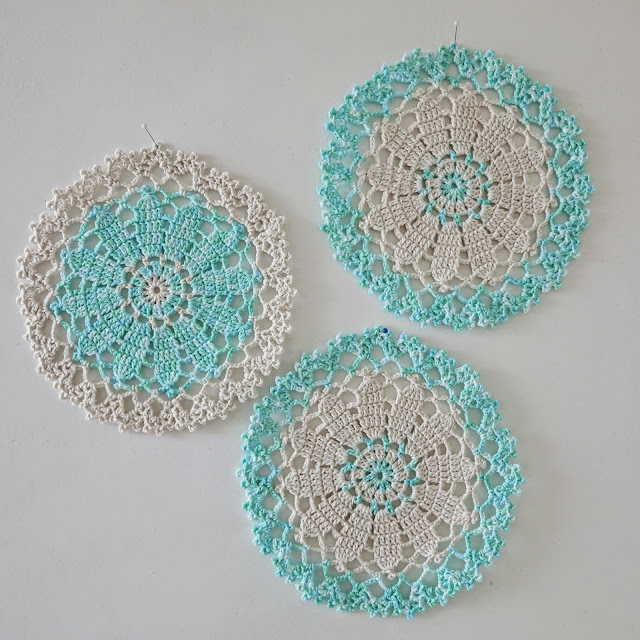 ByHaafner, crochet, doily, pastel