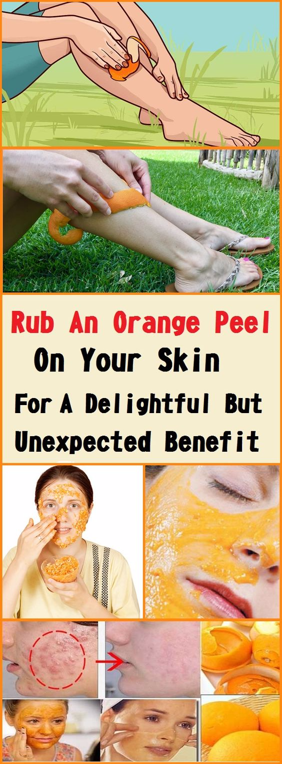 Rub An Orange Peel On Your Skin For A Delightful But Unexpected Benefit!