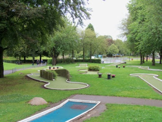 Crazy Golf course at Tredegar Park in Newport, Wales