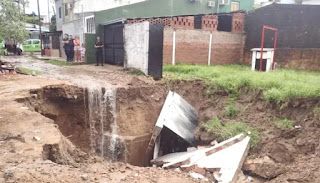 Baches en la ciudad de Corrientes