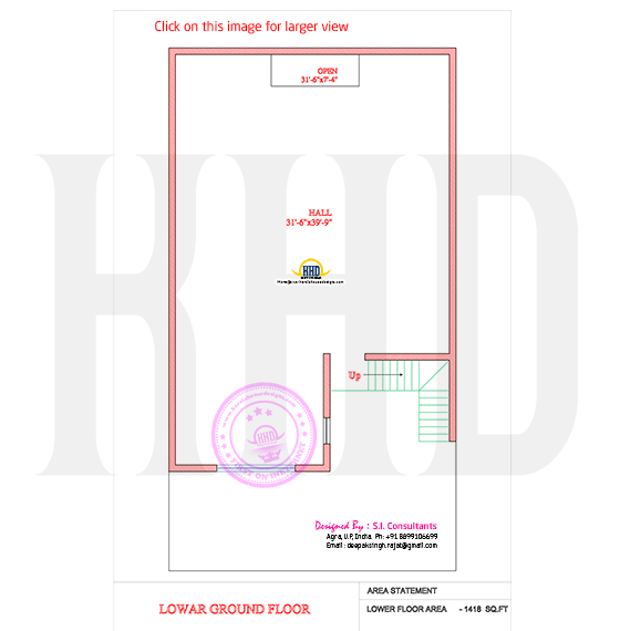 Lower ground floor plan