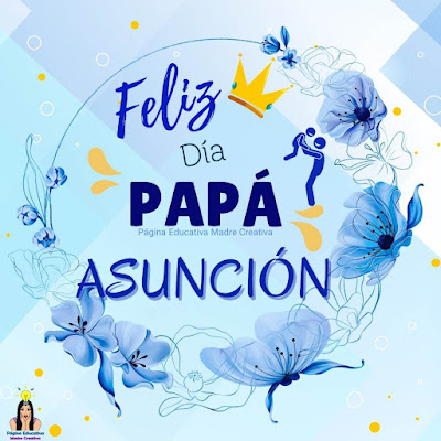 Solapín Feliz Día del Padre - Nombre Asunción para imprimir gratis