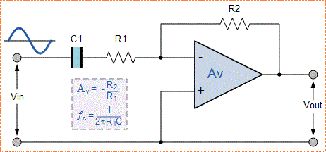 High Pass Filter (HPF) - Filter Aktif