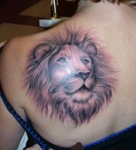 Animal Tattoo,Lion Tattoo,Shoulder Tattoo