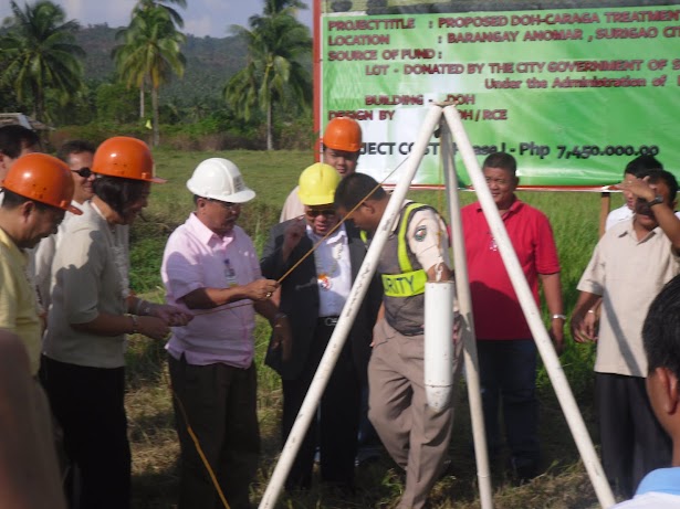 Surigao, DOH officials lead Caraga's first rehab center groundbreaking rites