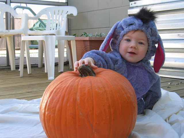 Photo of David Brodosi with pumpkin 