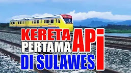 KERETA API PERTAMA DI SULAWESI SELATAN SUDAH BEROPERASI