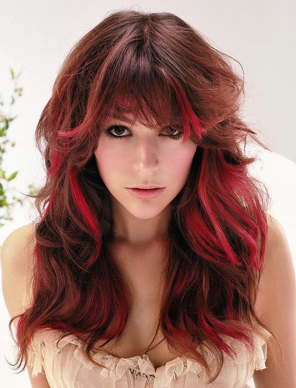 Beautiful Dark Red Color Hairstyles Fashion
