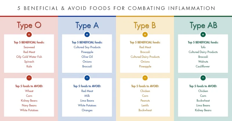 How Eating For Your Specific Blood Type Can Reduce The Risk Of Disease and Belly Fat