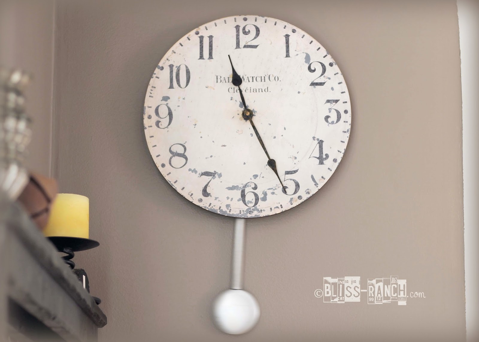Bliss Ranch Restoration Hardware Inspired Clock Knock Off Bliss Ranch Restoration Hardware Inspired Clock Knock Off
