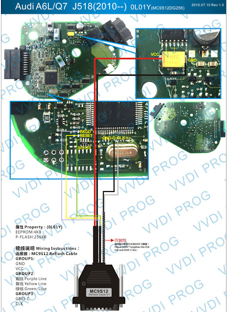 Xhorse VVDI Prog Audi J518 ELV Chip Not Connected 5