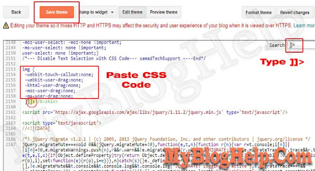 CSS Codes into Blogger Template
