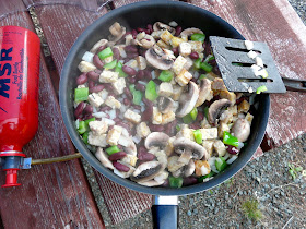 stir fry on a whisperlite stove.