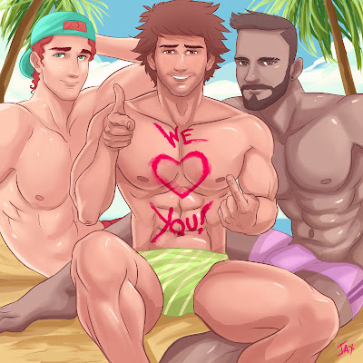 Jaxinto Gay Art Happy Valentines Day