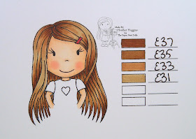 Heather Huggins - The Paper Nest Dolls - Copic Hair Color