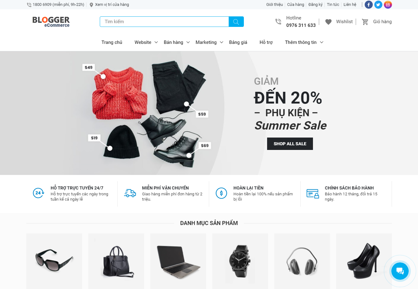 Templaste blogspot bán hàng cao cấp nhất Blogger eCommerce