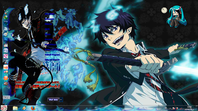 theme win 7 ao no exorcist