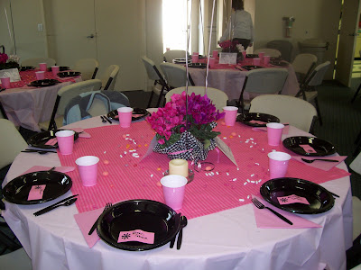 Wedding Shower on Daughter In Laws Bridal Shower Everything Was Pink And Black I Even